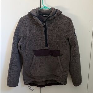 The North Face Fleece Jacket in Gray and Dark Purple